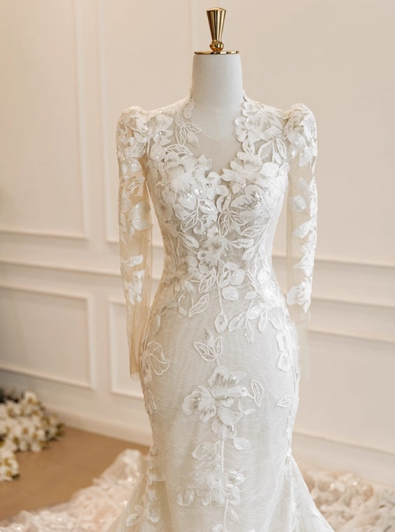 Beauty Brautkleid A-Linie Herzausschnitt Plissee Brautkleid D3302