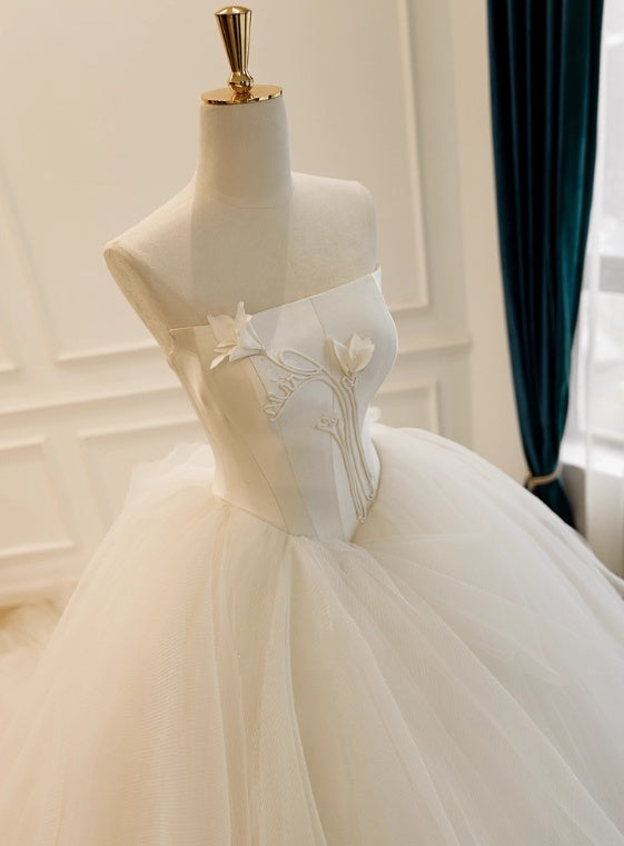 Beauty Brautkleid A-Linie Herzausschnitt Plissee Brautkleid D3302