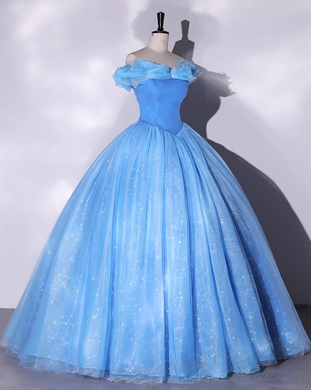 Charming Prom Dress Off Shoulder Pleated Ball Gown Quinceanera Dress Evening Dress     D3847