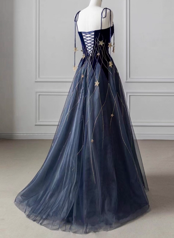 Charming Prom Dress Spaghetti Straps Pleated Birthday Party Outfit Evening Dress  D3848