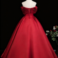 Stunning Prom Dress Off Shoulder Pleated Ball Gown Evening Dress Quinceanera Dress    D3856