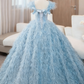 Pretty Prom Dress Square Neck Ball Gown Evening Dress Quinceanera Dress    D3857