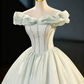 New Design Prom Dress Off Shoulder Pleated Ball Gown Evening Dress Sweet 16 Dress    D3859