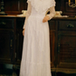 Retro Wedding Dress High Collar Lace Pleated Wedding Dress D3864
