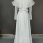 Retro Wedding Dress High Collar Lace Pleated Wedding Dress D3864