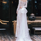 Elegant Wedding Dress Off Shoulder Long Sleeve Wedding Dress  D3866