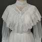 Vintage Wedding Dress High Collar Tulle Wedding Dress  D3868