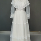 Vintage Wedding Dress High Collar Tulle Wedding Dress  D3868