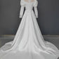 Retro Wedding Dress High Collar Pleated Wedding Dresss  D3869