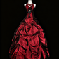 Stunning Prom Dress Wine Red Halter Pleated Ball Gown Evening Dress Quinceanera Outfits   D3875