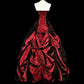 Stunning Prom Dress Wine Red Halter Pleated Ball Gown Evening Dress Quinceanera Outfits   D3875