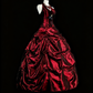 Stunning Prom Dress Wine Red Halter Pleated Ball Gown Evening Dress Quinceanera Outfits   D3875