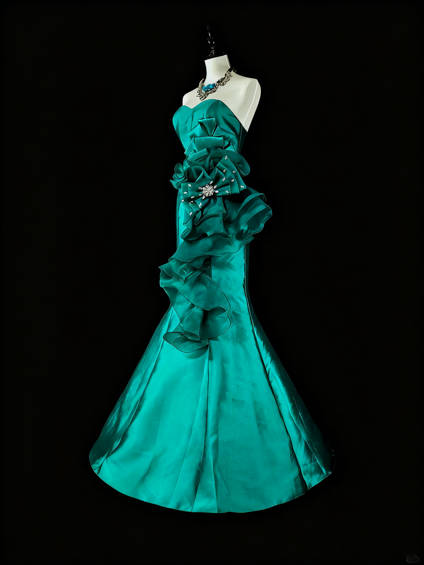 Stunning Prom Dress Sweetheart Ruffle Mermaid Evening Dress Birthday Party Outfits Gala Dress    D3880