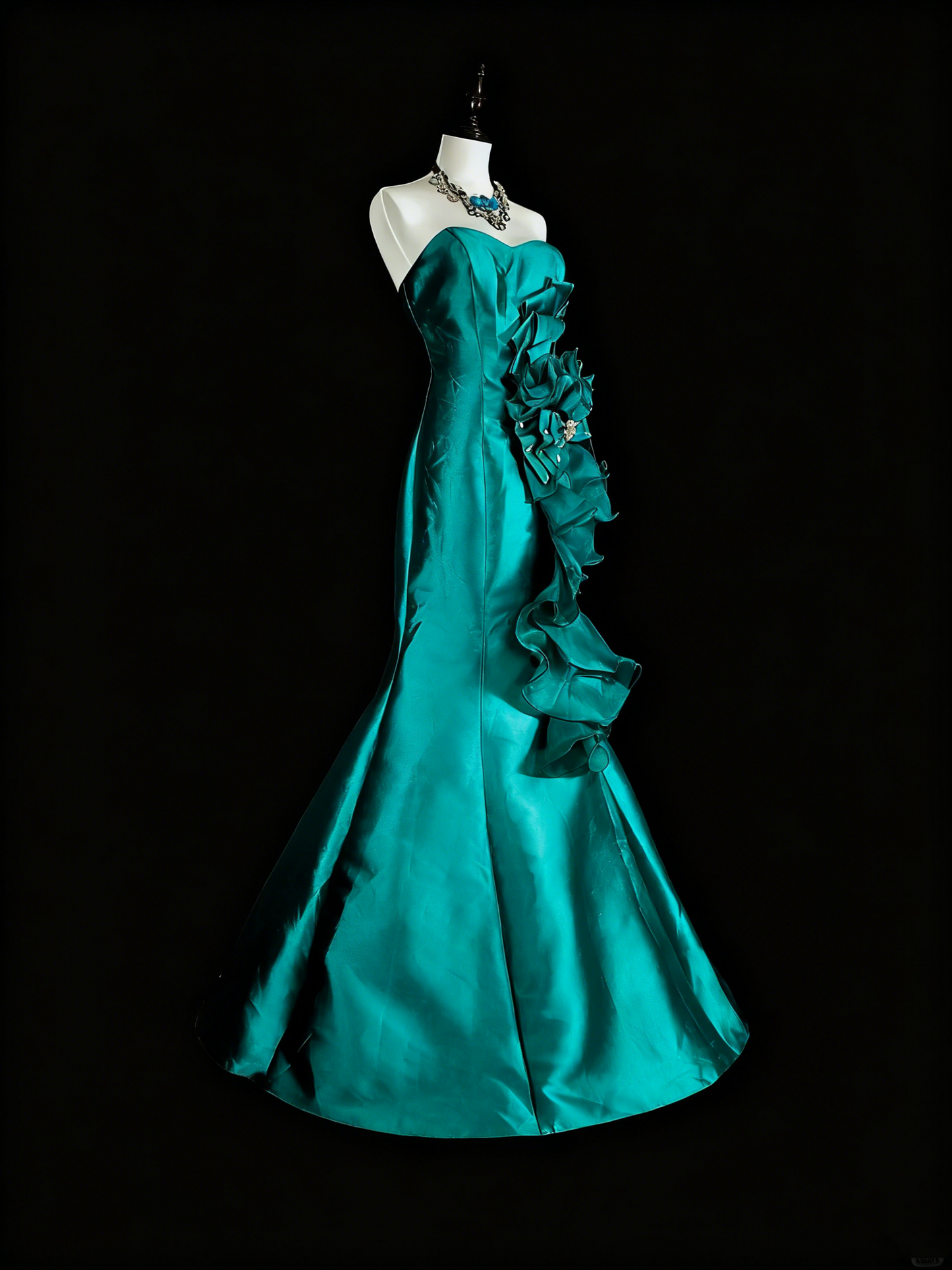 Stunning Prom Dress Sweetheart Ruffle Mermaid Evening Dress Birthday Party Outfits Gala Dress    D3880