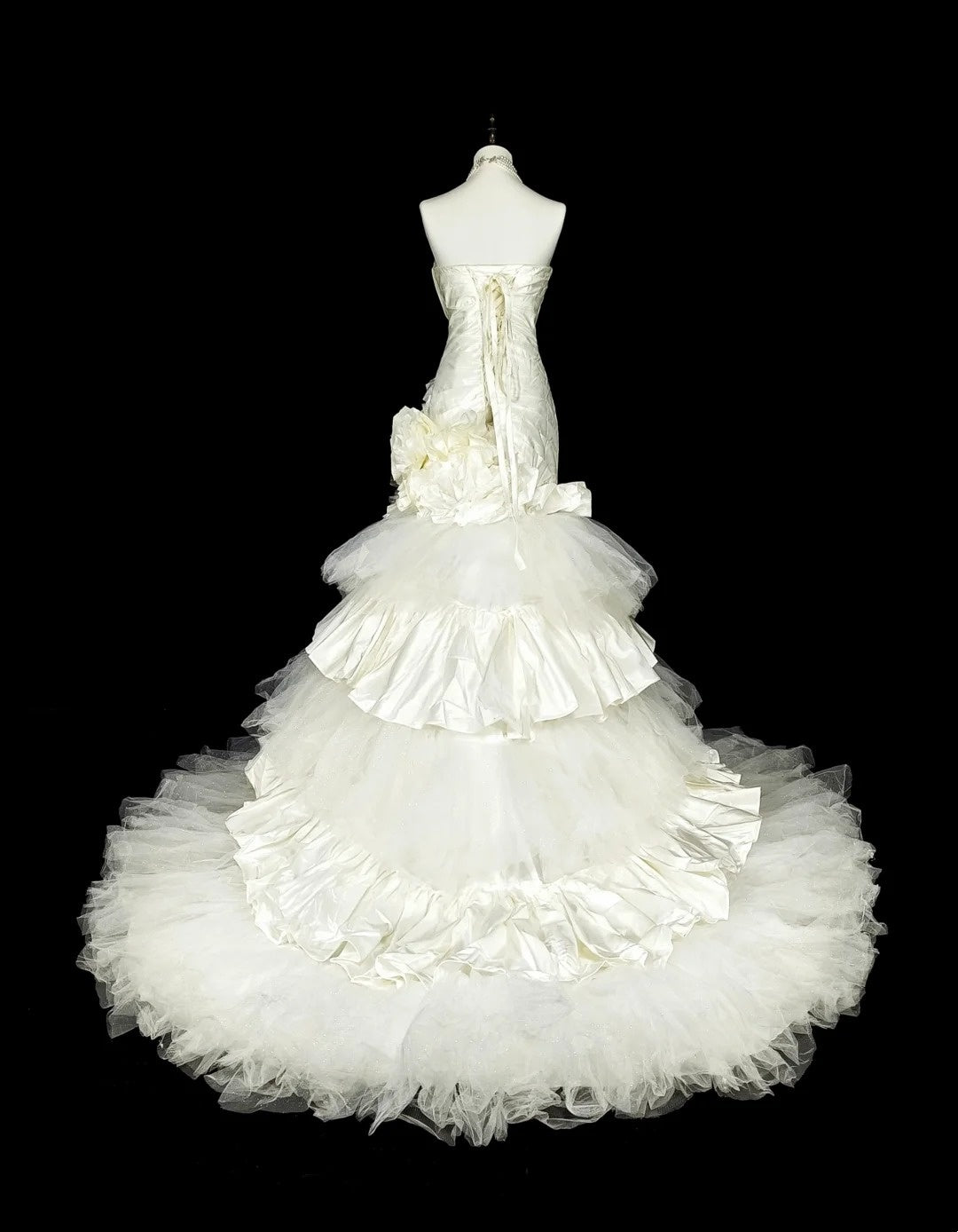 Robe de mariée beauté A-Line, décolleté en cœur, plissée, D3302