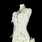 Robe de mariée beauté A-Line, décolleté en cœur, plissée, D3302