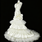 Robe de mariée beauté A-Line, décolleté en cœur, plissée, D3302