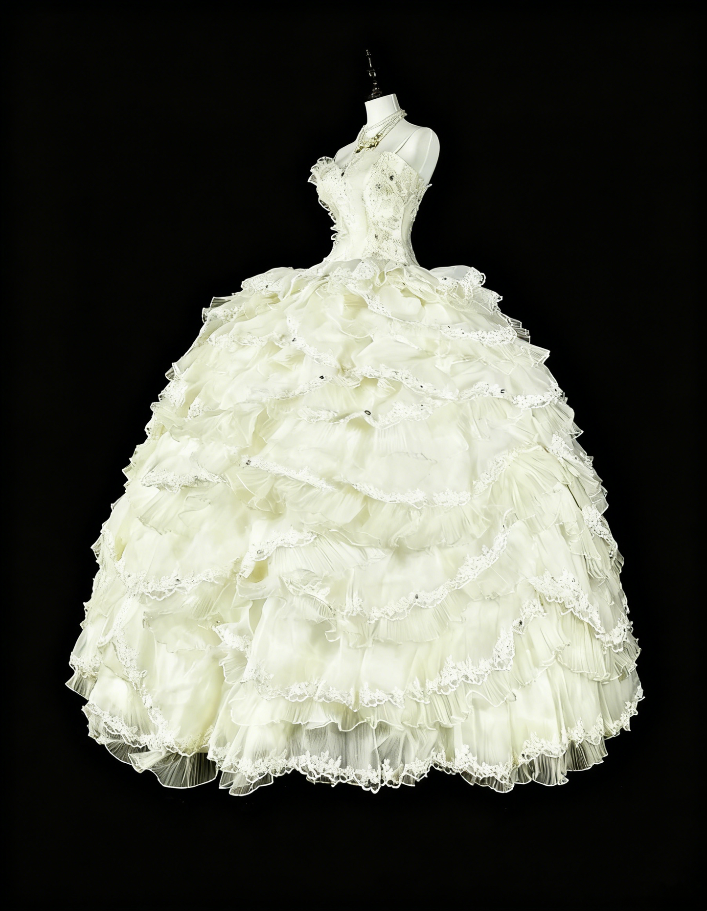 Vintage Wedding Dress Sweetheart Tulle Pleated Wedding Dress  D3883