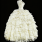 Vintage Wedding Dress Sweetheart Tulle Pleated Wedding Dress  D3883