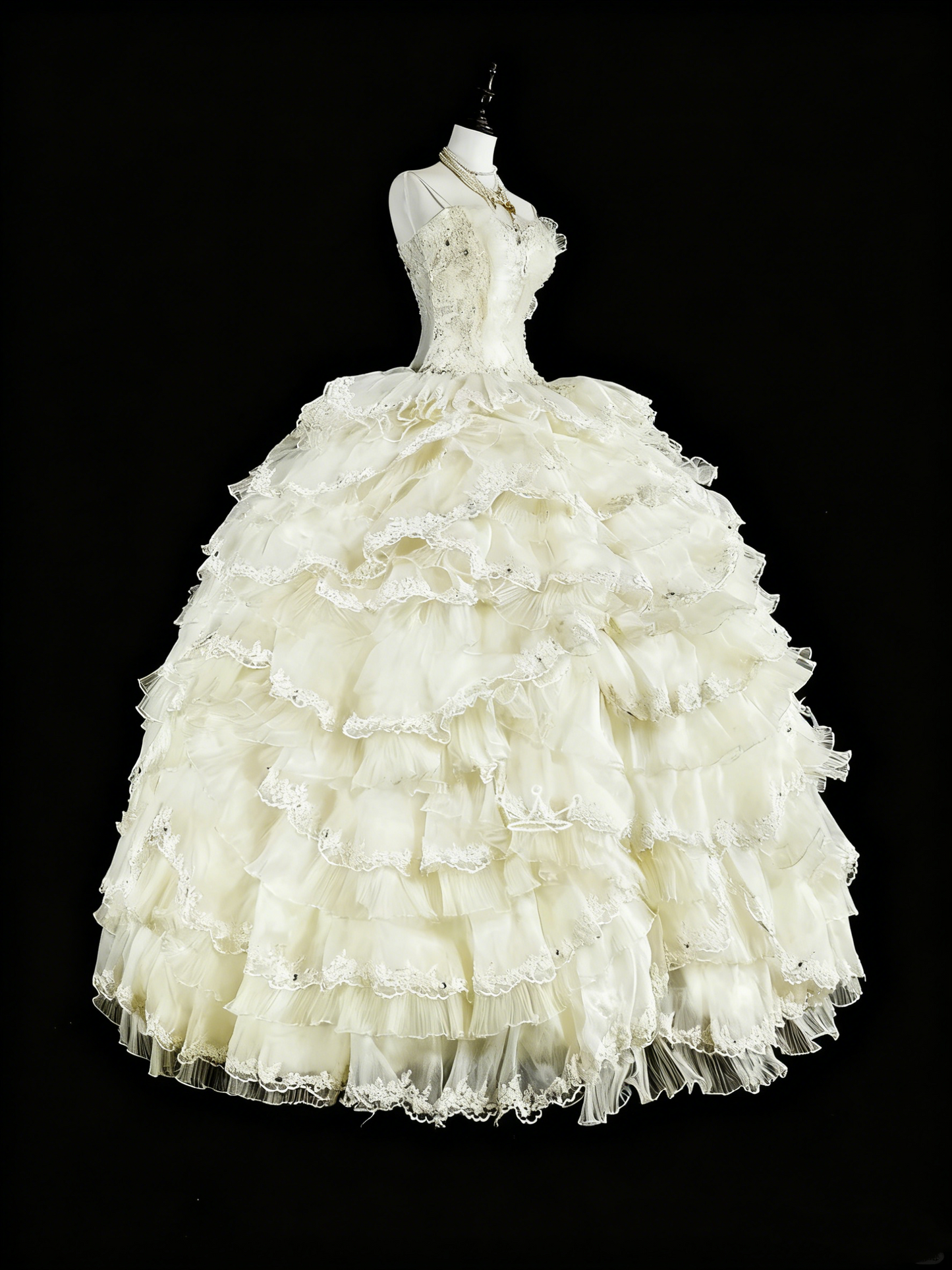 Vintage Wedding Dress Sweetheart Tulle Pleated Wedding Dress  D3883