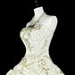 Vintage Wedding Dress Strapless Tulle Pleated Wedding Dress  D3884