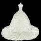 Robe de mariée beauté A-Line, décolleté en cœur, plissée, D3302
