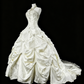 Robe de mariée beauté A-Line, décolleté en cœur, plissée, D3302