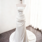 Beauty Brautkleid A-Linie Herzausschnitt Plissee Brautkleid D3302