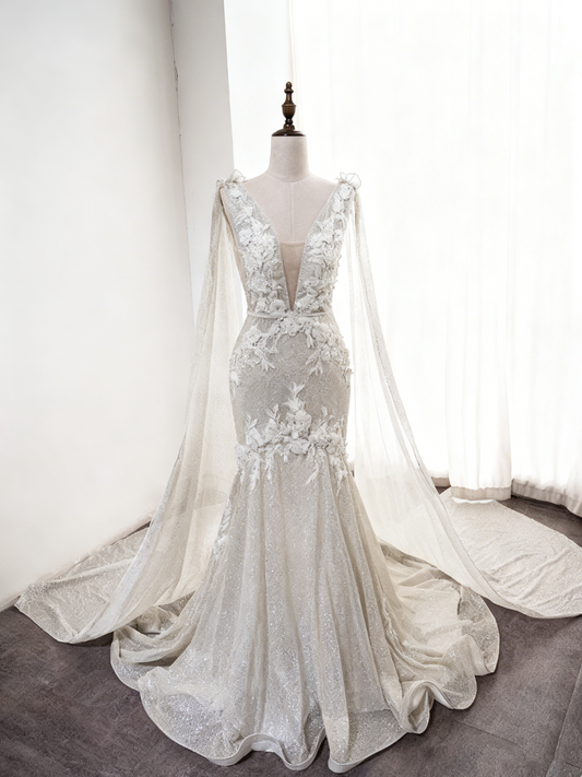 Beauty Brautkleid A-Linie Herzausschnitt Plissee Brautkleid D3302