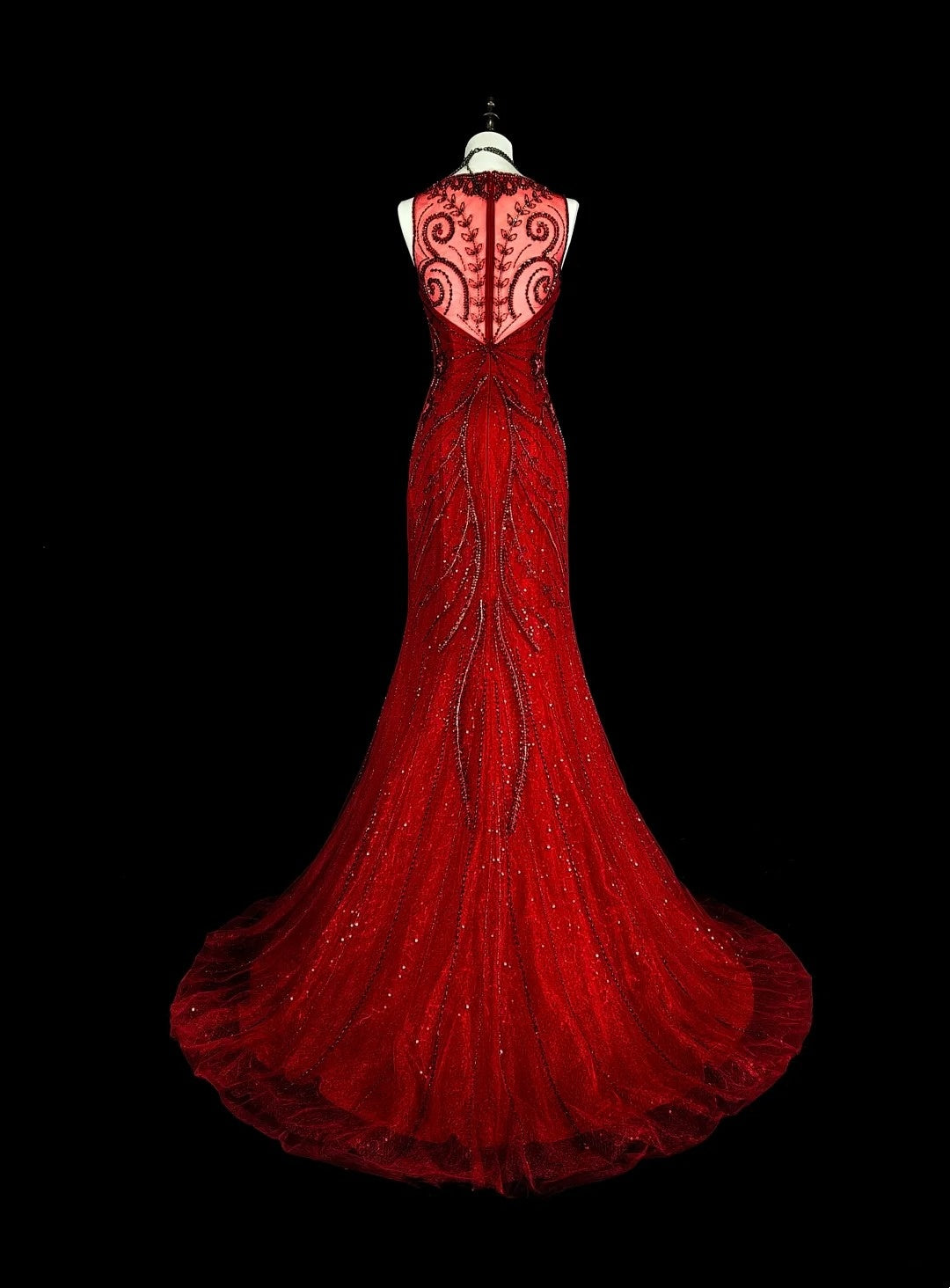 Gorgeous Prom Dress Crew Neck Mermaid Evening Dress Gala Dress        D3892