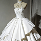 Newest Wedding Dress Halter Pleated Tiered Wedding Dress  D3892