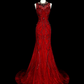 Gorgeous Prom Dress Crew Neck Mermaid Evening Dress Gala Dress        D3892
