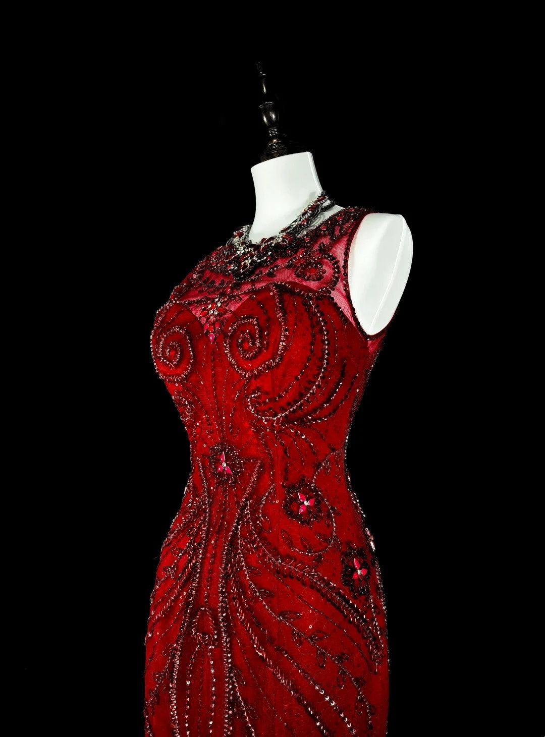 Gorgeous Prom Dress Crew Neck Mermaid Evening Dress Gala Dress        D3892