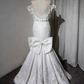 Vintage Wedding Dress Off Shoulder Pleated Mermaid Wedding Dress  D3893