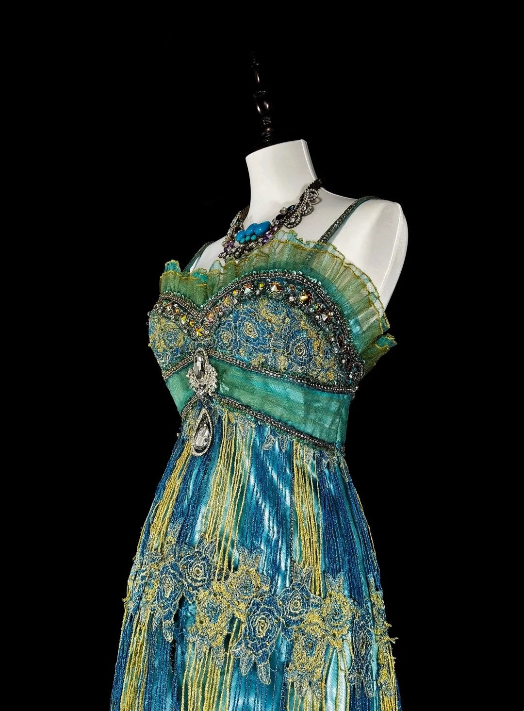 Stunning Prom Dress Spaghetti Straps Tulle Evening Dress Gala Dress            D3893