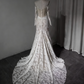 New Arrival Wedding Dress Off Shoulder Lace Mermaid Wedding Dresss  D3895
