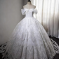 New Design Wedding Dress Off Shoulder Tulle Lace Wedding Dress  D3897