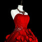 New Arrival Prom Dress Strapless Pleated Tulle Evening Dress Gala Dress          D3897