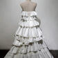 Newest Wedding Dress Strapless Tiered Wedding Dress   D3898
