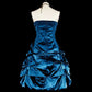 Pretty Homecoming Dress Strapless Pleated Short Prom Dress Back to School Outfits Cocktail Dress   D3900