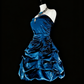Pretty Homecoming Dress Strapless Pleated Short Prom Dress Back to School Outfits Cocktail Dress   D3900