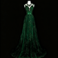 Stunning Prom Dress Dark Green Spaghetti Straps Pleated Evening Dress Gala Dress     D3904