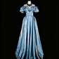 Newest Prom Dress Off Shoulder Pleated Evening Dress Gala Dress     D3905