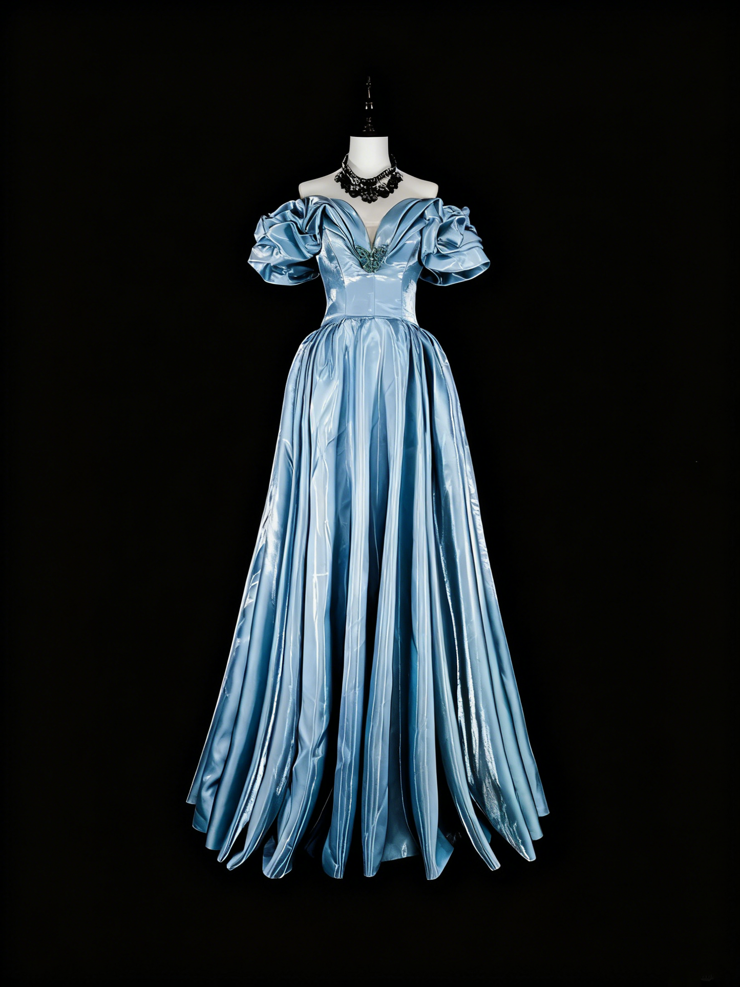 Newest Prom Dress Off Shoulder Pleated Evening Dress Gala Dress     D3905