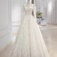Beauty Brautkleid A-Linie Herzausschnitt Plissee Brautkleid D3302