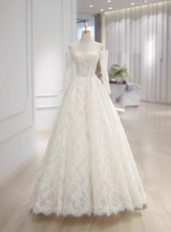 Beauty Brautkleid A-Linie Herzausschnitt Plissee Brautkleid D3302