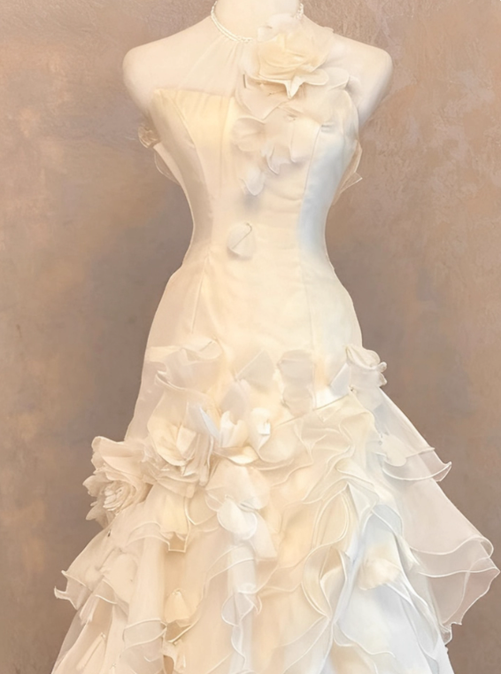 Beauty Brautkleid A-Linie Herzausschnitt Plissee Brautkleid D3302
