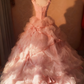 Stunning Prom Dress Spaghetti Straps Tulle Ball Gown Evening Dress Sweet 16 Dress  D3931