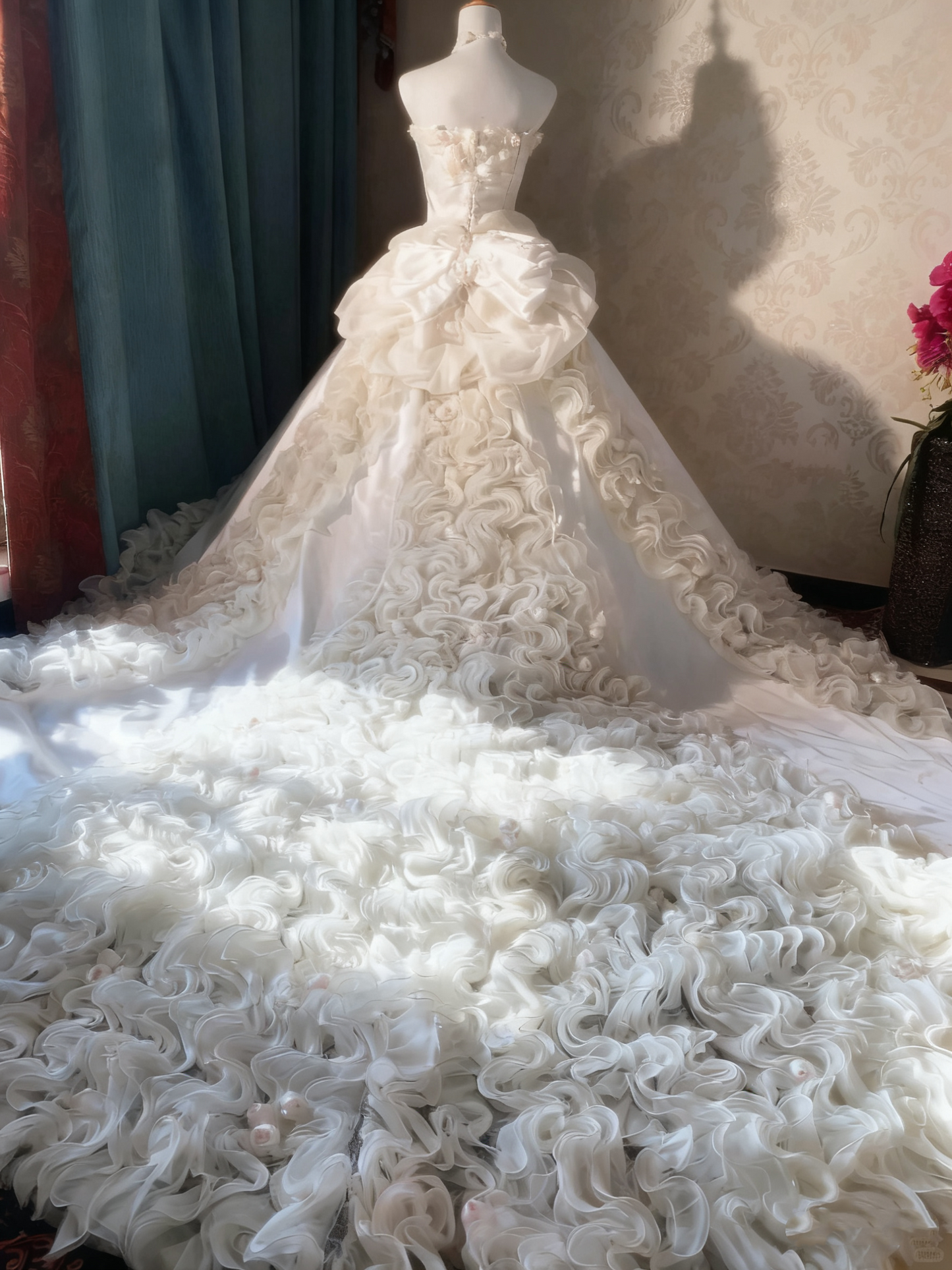 Beauty Brautkleid A-Linie Herzausschnitt Plissee Brautkleid D3302