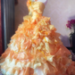Stunning Prom Dress Strapless Ruffle Tiered Ball Gown Evening Dress Quinceanera Dress  D3933